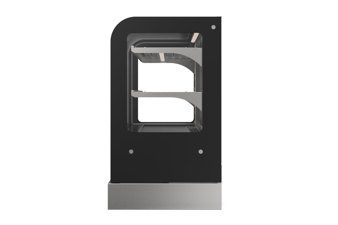 48-Inch-Wide 120-Volt Cubed-Glass Countertop Refrigerated Deli Display Case with Rear Access