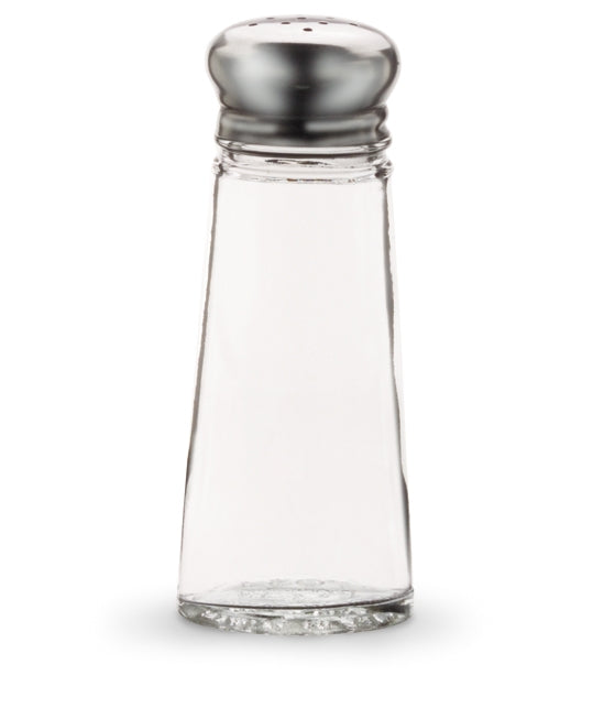 Traex® Dripcut® Smooth Glass Jar / Mushroom Top Salt & Pepper Shakers