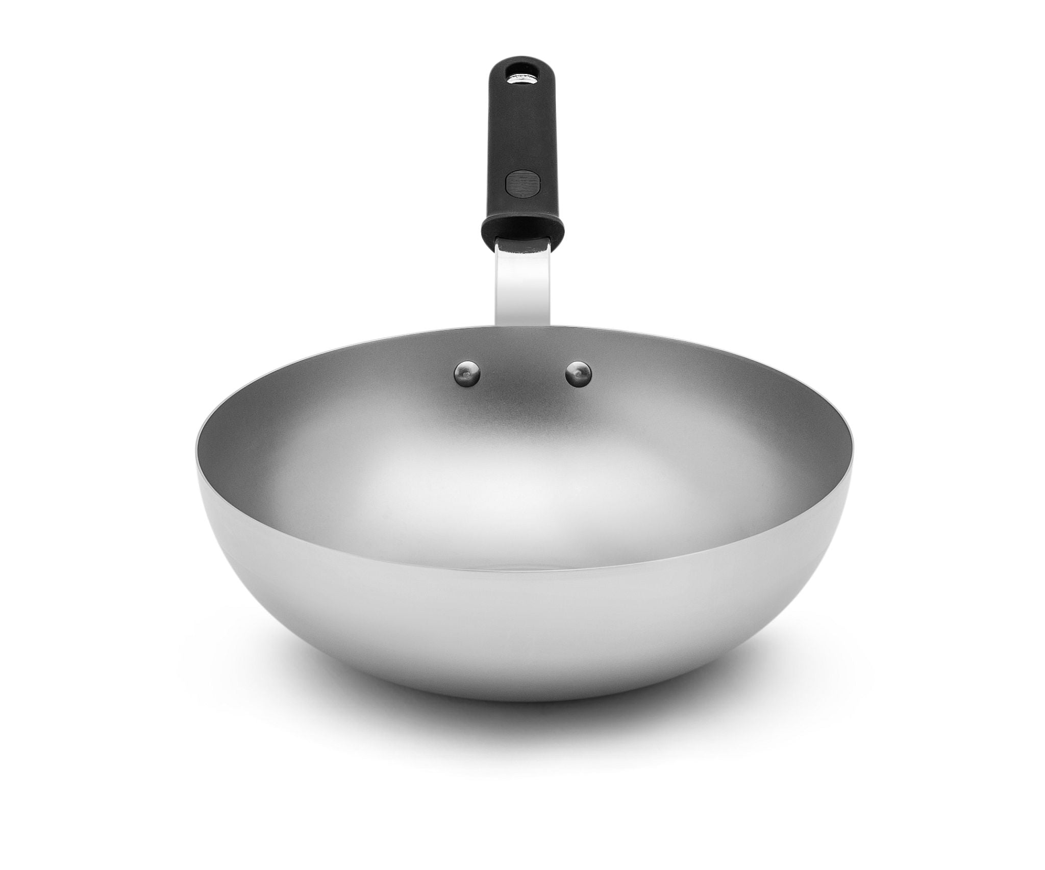 11-Inch Carbon Steel Stir-Fry Pan with Silicone Handle