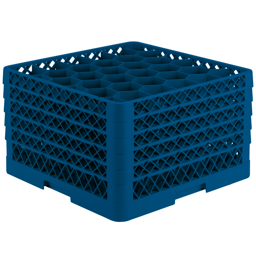Traex® Full-Size Rack Max® Compartment Racks with five extenders in Royal Blue