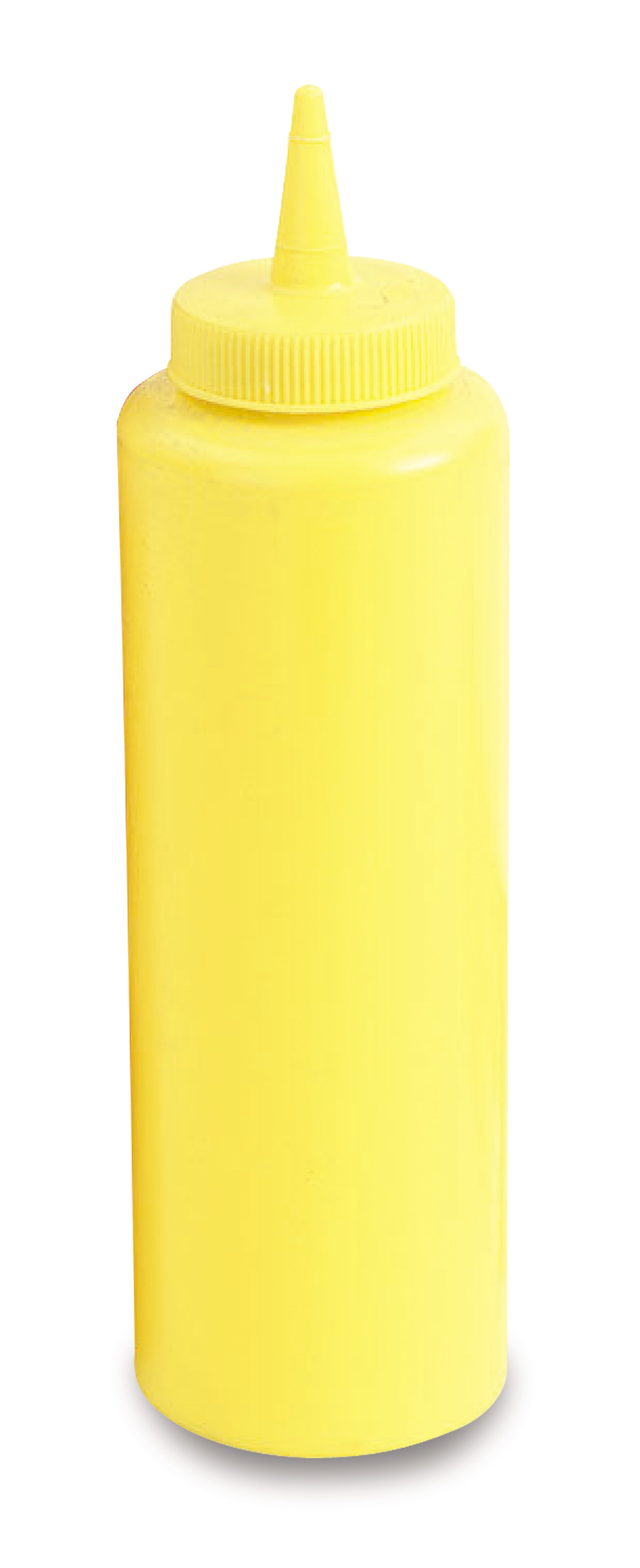 12-ounce slim-profile squeeze dispenser in yellow