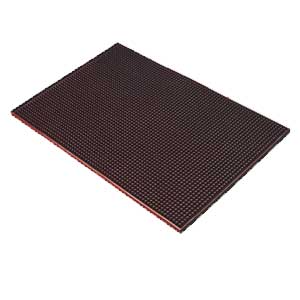 18" x 12" Service Bar Mat, Rubber Brown