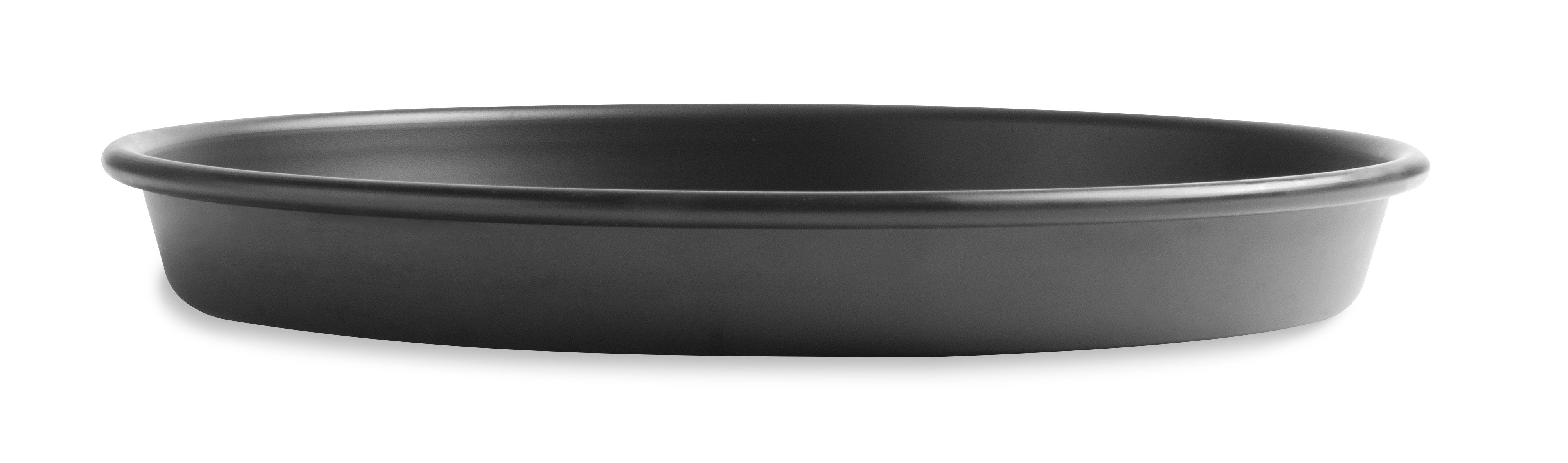 12" Solid Tapered Deep Dish Pizza Pan with Hard Coat Anodized Finish