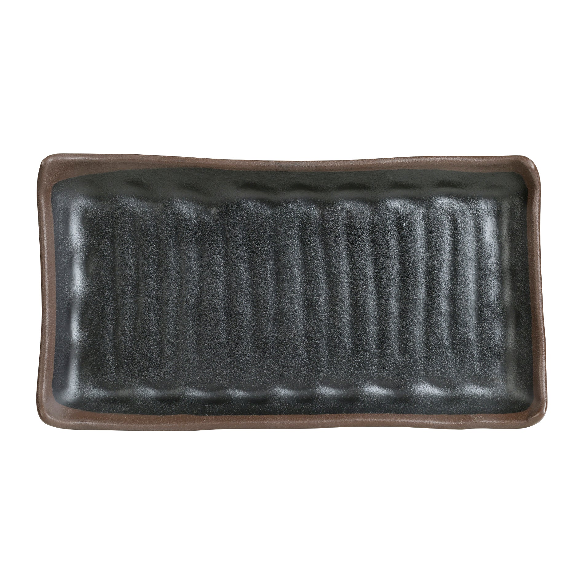 Rectangular Plate L 11.125" W 5.875" Grey Stone
