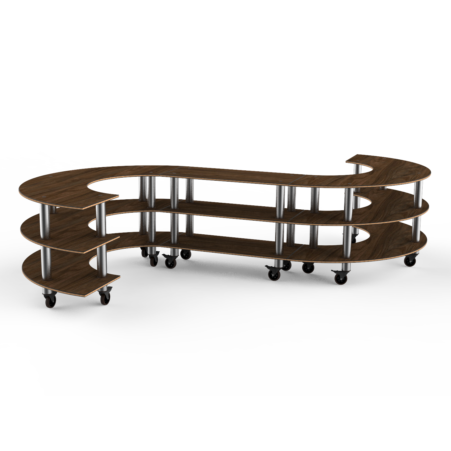 Medium S Buffet Station L 129.0" W 141.0" Modular