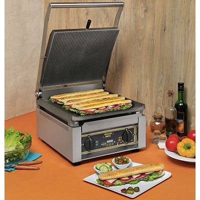 Panini VG Single Vitroceramic Speed Panini Grill, 1.75kW, 120V