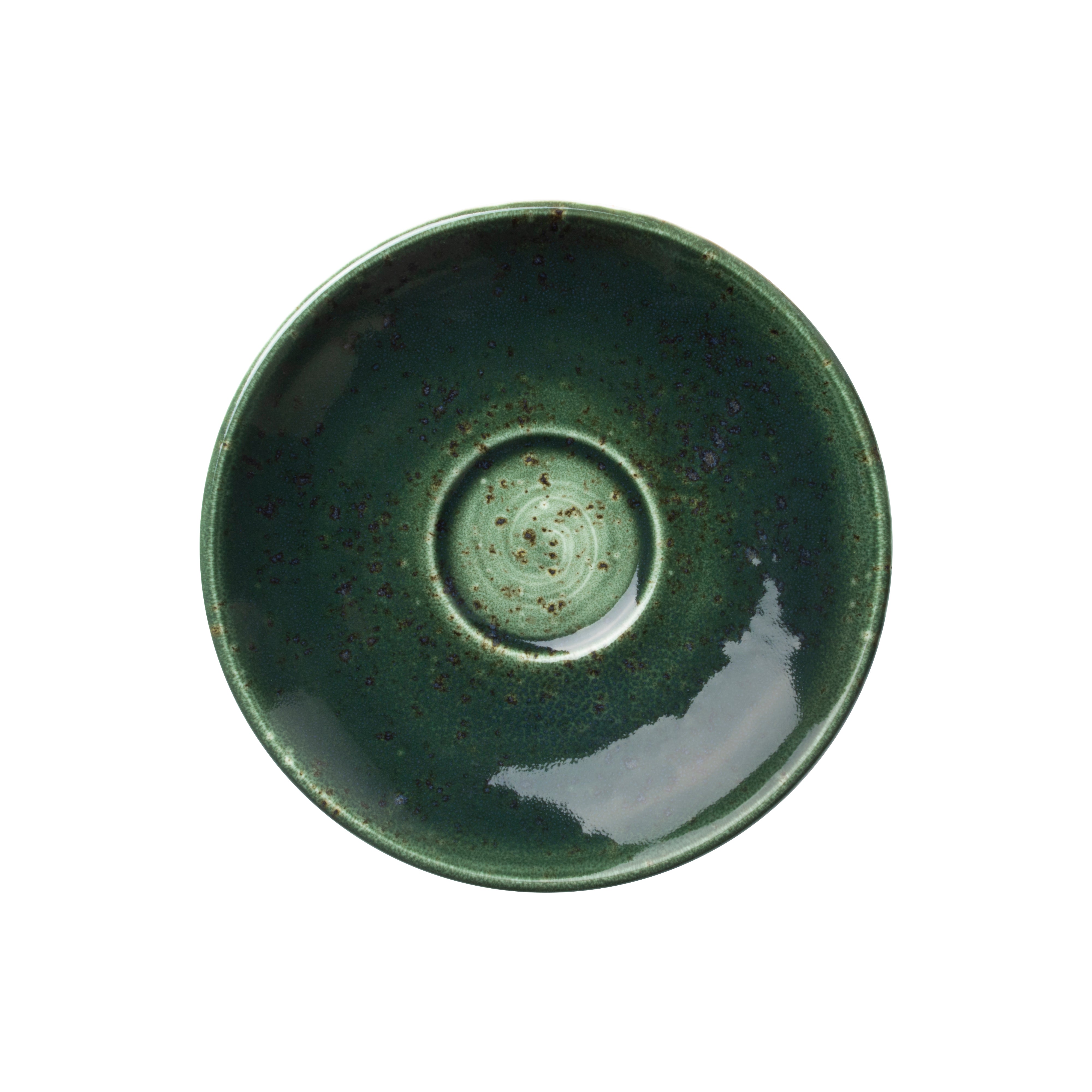 Saucer 5.0" Dia. Vesuvius Burnt
