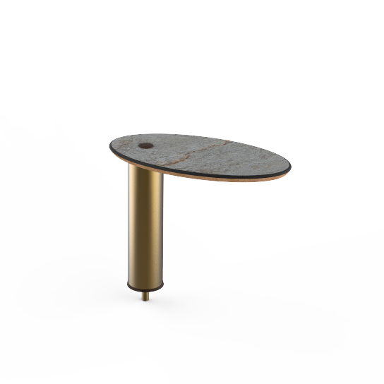 Small Oval High Display Shelf L 16.0" W 8.0" Modular