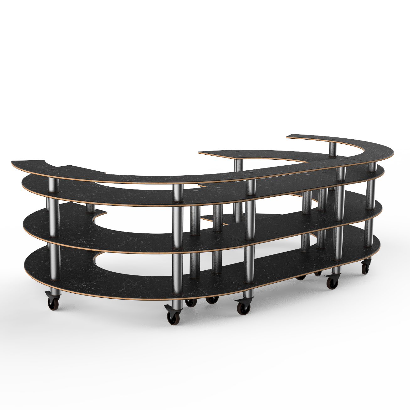 Open C Serving Station L 134.375" W 84.0" Modular