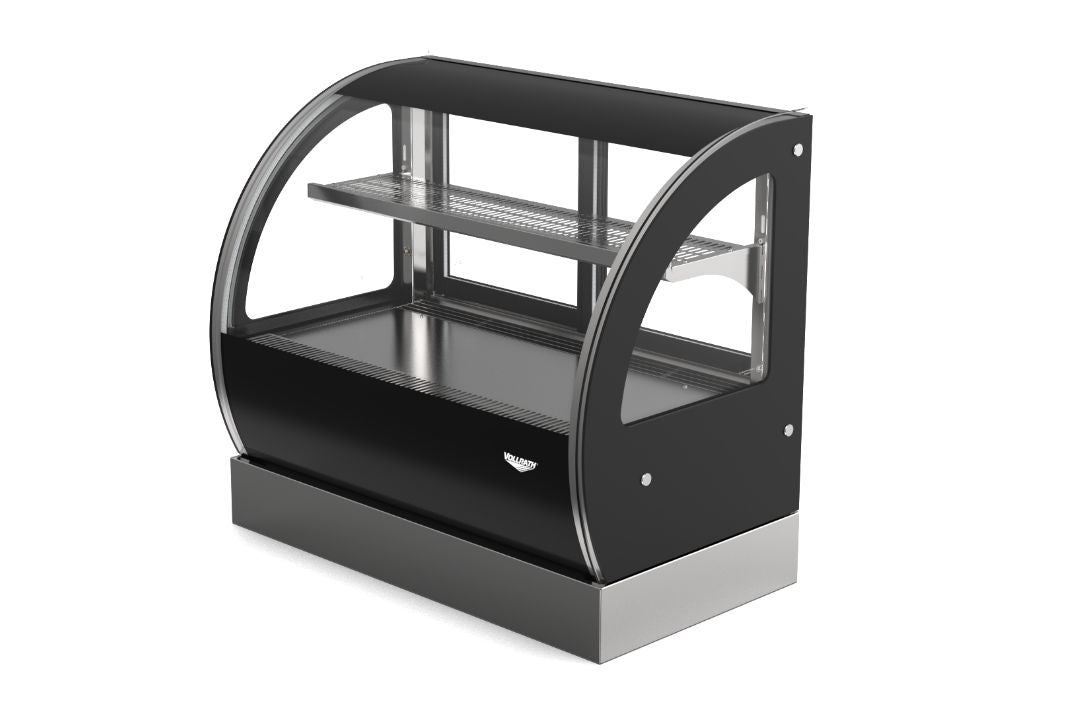 36-Inch-Wide 120-Volt Curved-Front Countertop Heated Deli Display Case with Rear Access