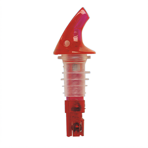 1-1/4 oz. Posi-Por™ 2000 Liquor Pourer, Neon Red with No Collar
