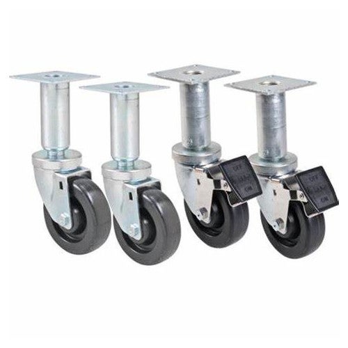 9" Adjustable Swivel Casters