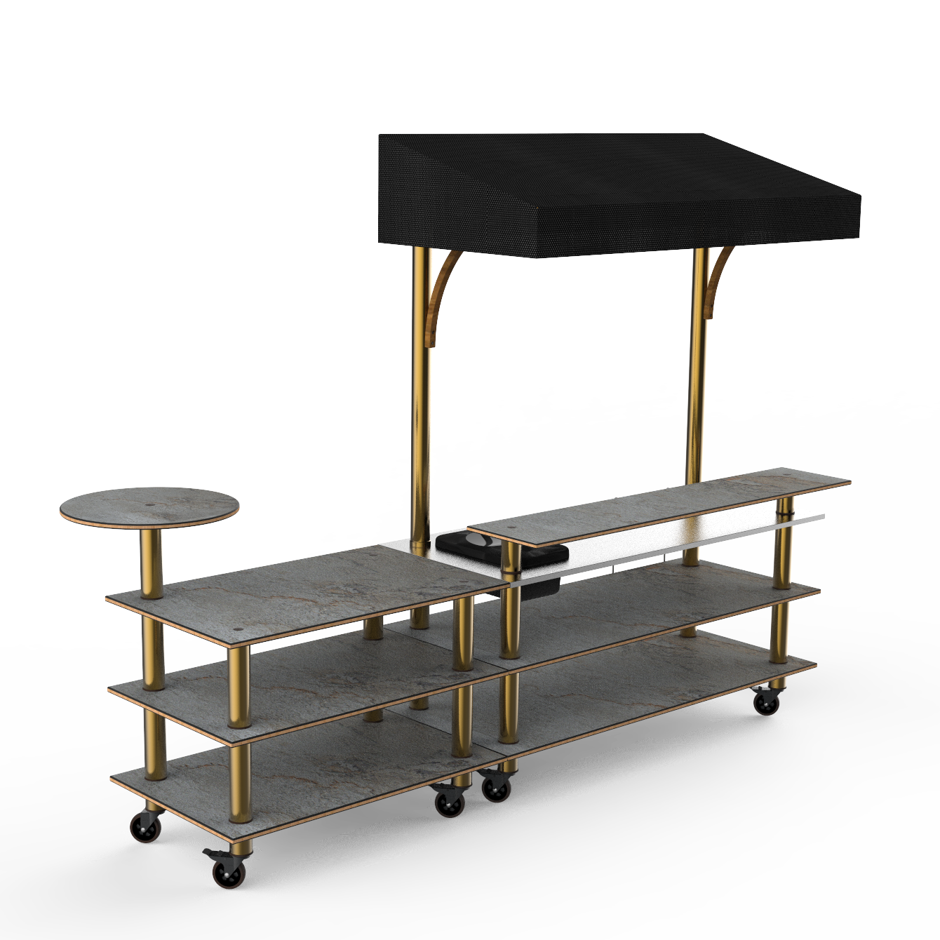 Mixology Bar Station L 125.0" W 41.0" Modular