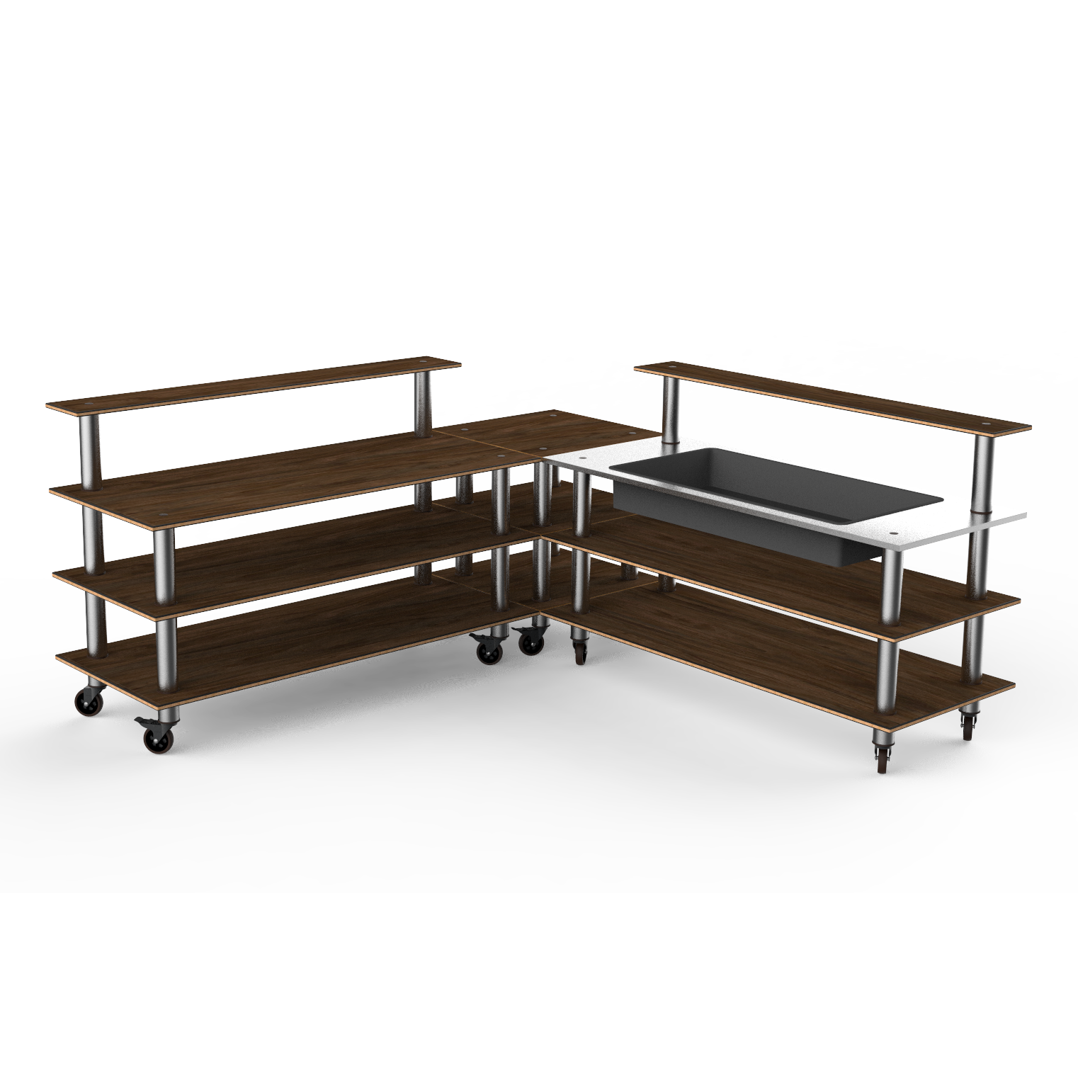 Cooling Corner Station L 100.5" W 100.5" Modular