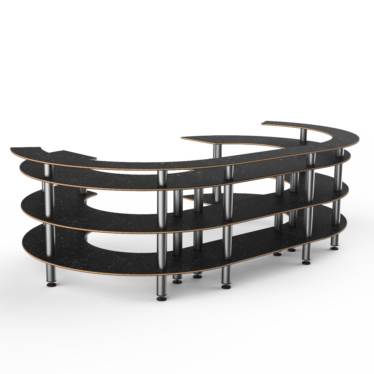 Open C Serving Station L 134.375" W 84.0" Modular
