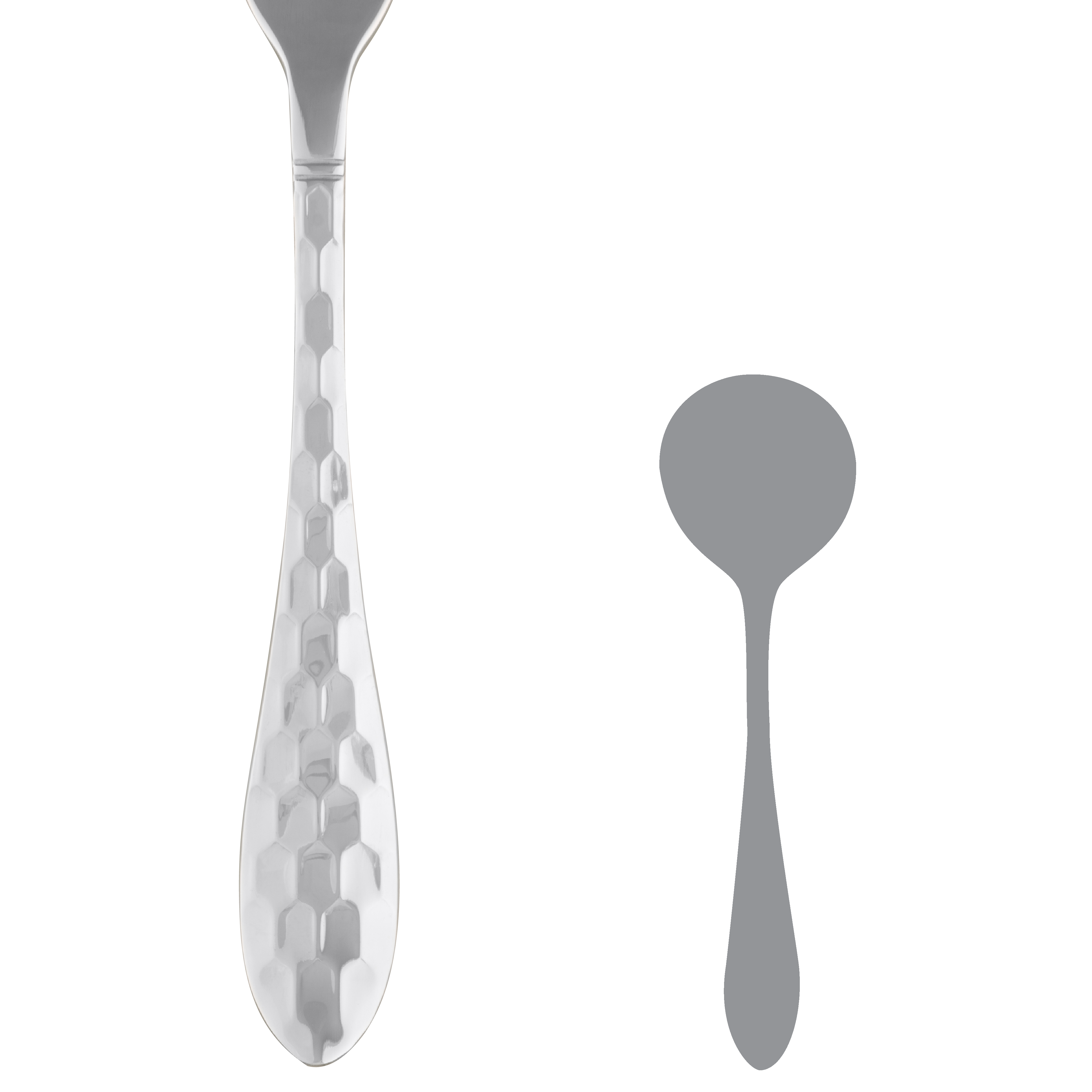 Bouillion Soup Spoon L 6.375" Crystal Hs