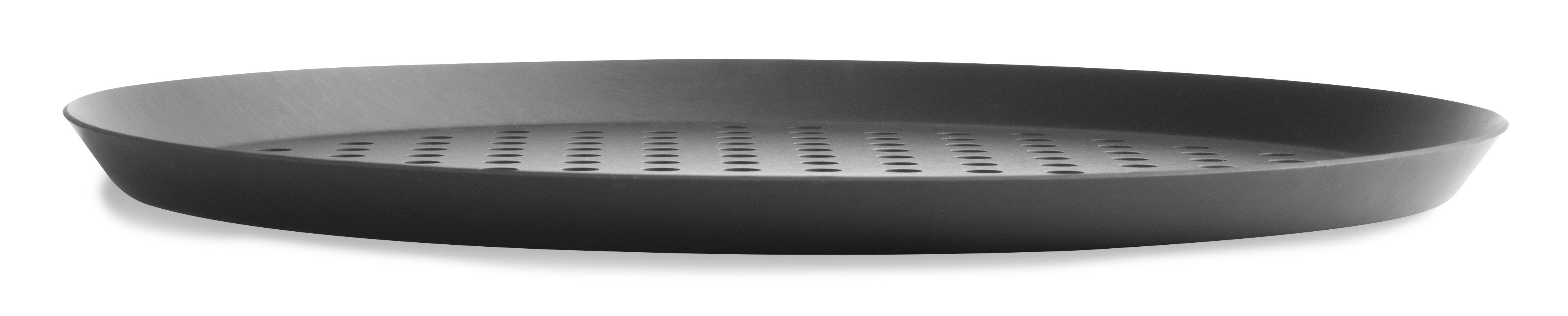 12" Perforated Press Cut Pizza Pans with Hard Coat Anodized Finish