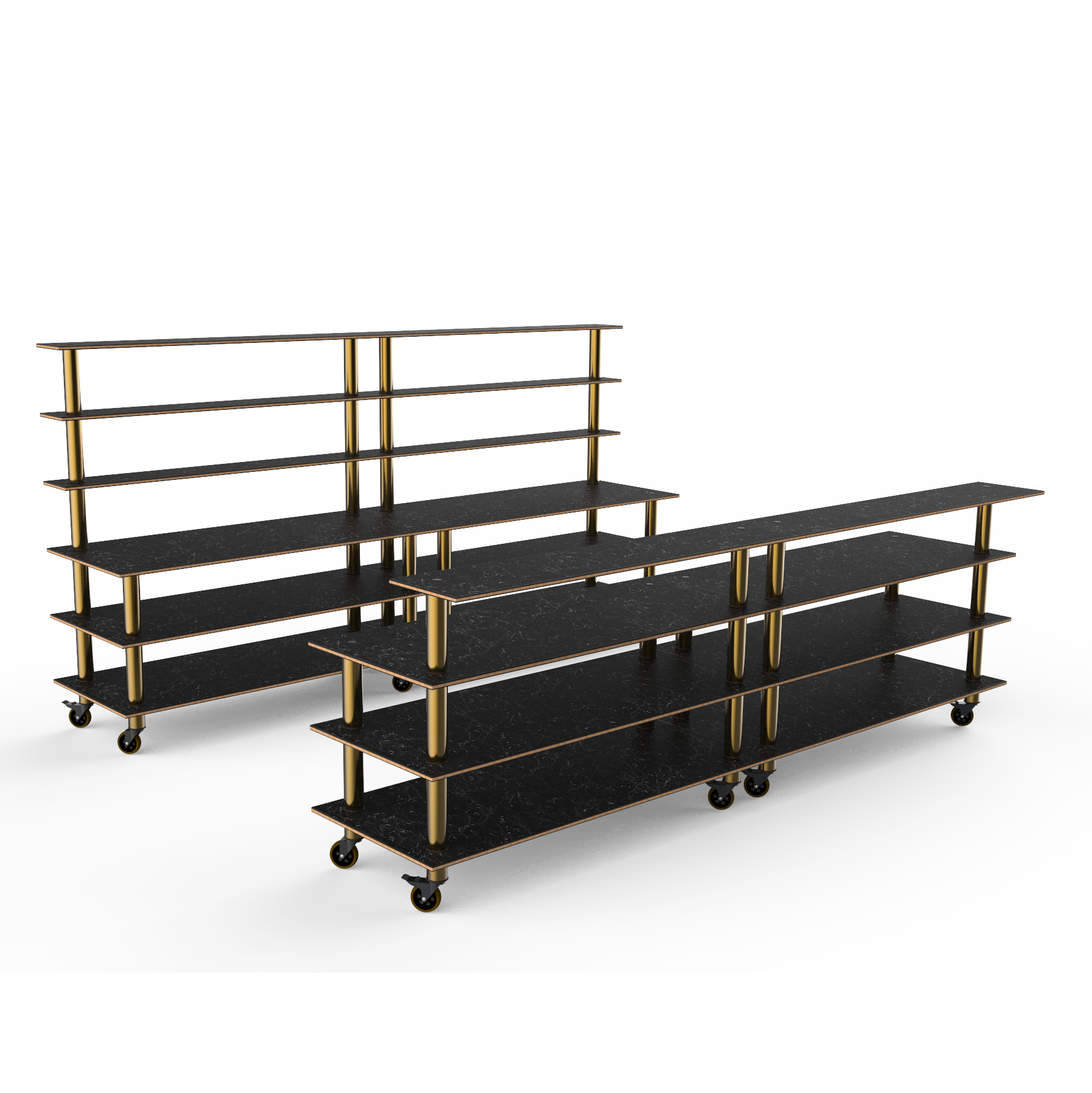 Double Bar Station L 141.75" W 34.5" Modular