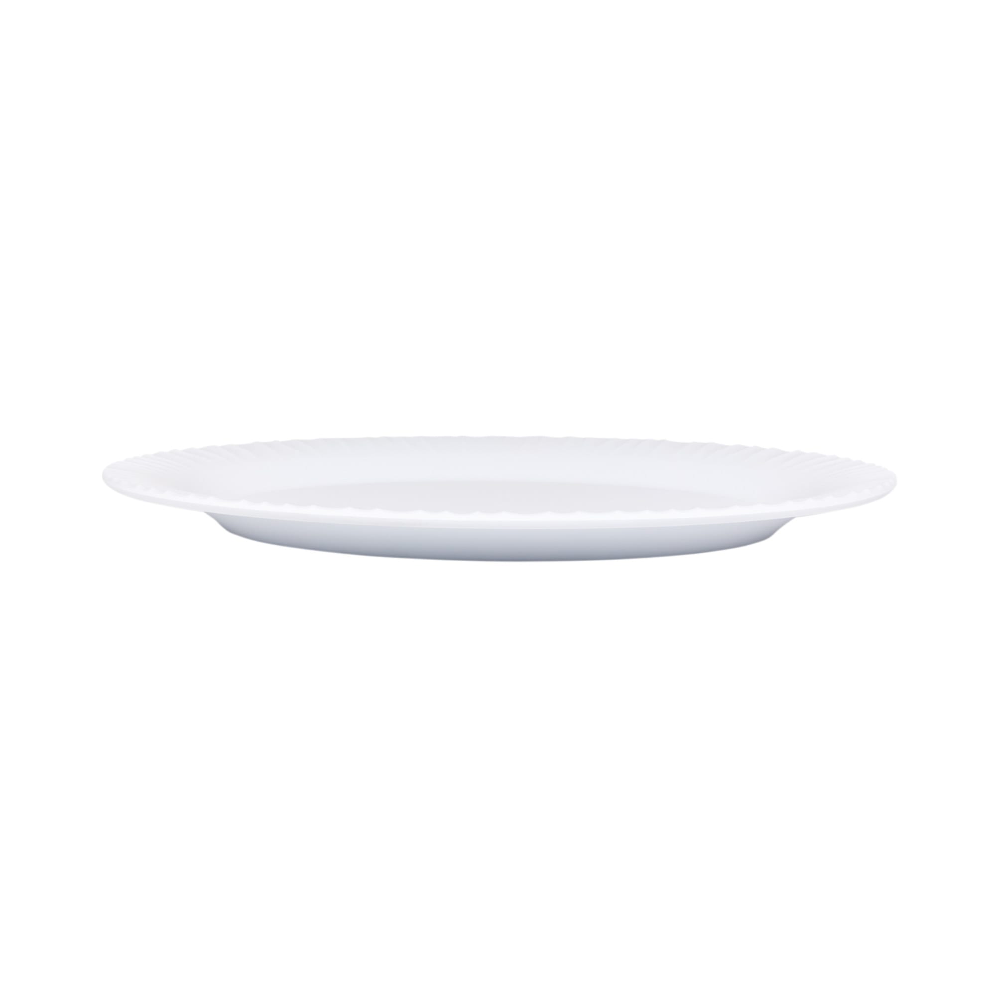 Riva Maris 15" x 11" Oval Melamine Platter, White
