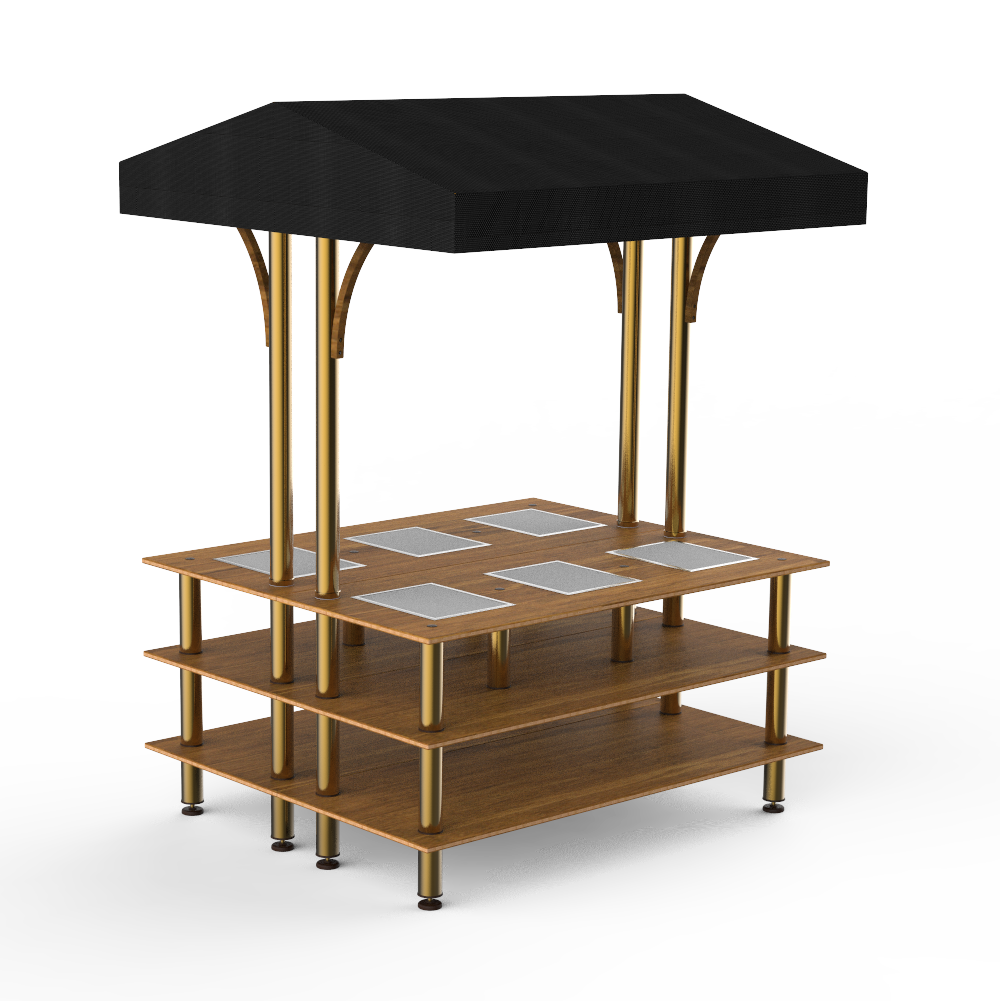 Square Market Warming Station L 71.0" W 67.0" Modular