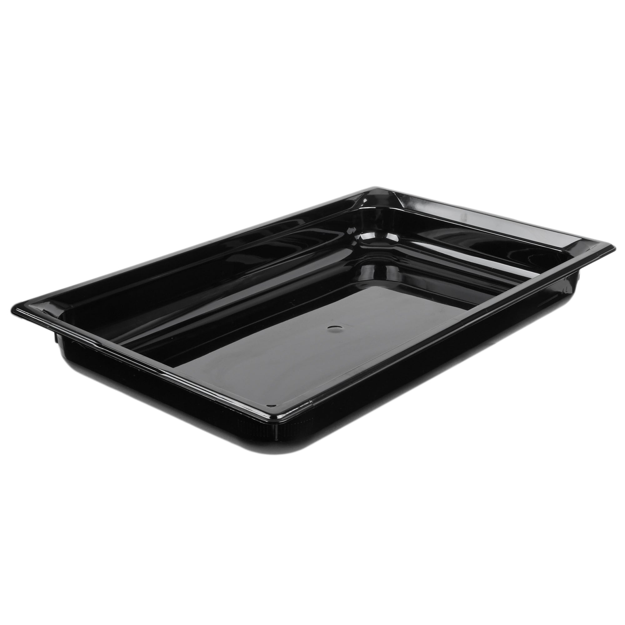 Full-size 2 ½-inch-deep Super Pan® high-temperature plastic pan in black