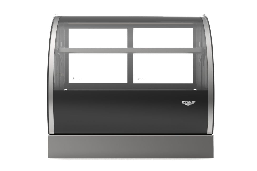 36-Inch-Wide 120-Volt Curved-Glass Countertop Refrigerated Deli Display Case with Rear Access