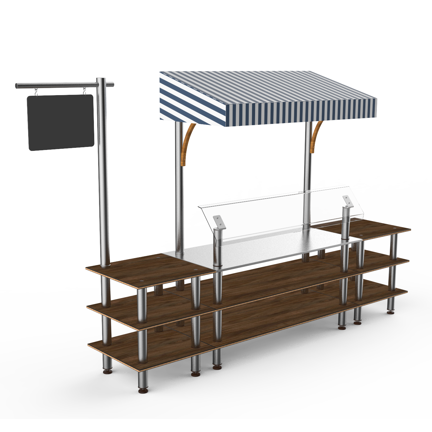 Classic Canopy Station L 130.0" W 33.0" Modular
