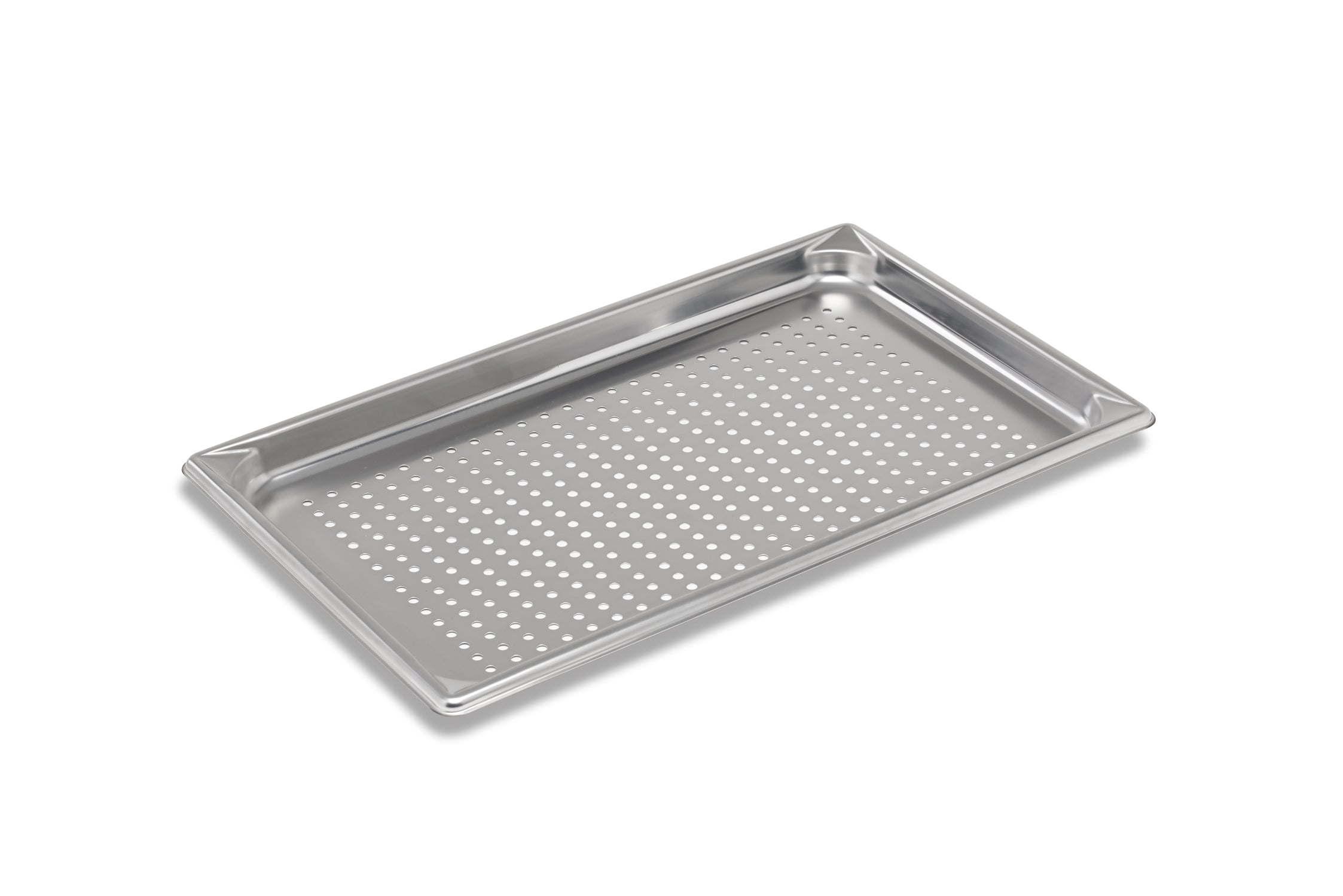 Full-size 3-inch-deep Super Pan V® perforated stainless steel steam table pan