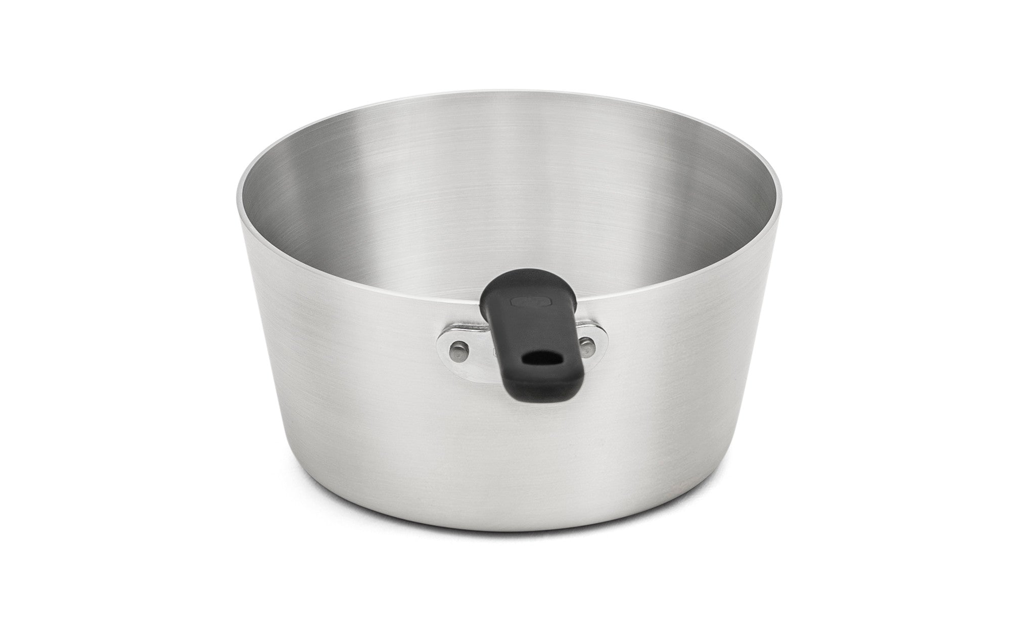 3 ¾-Quart Wear-Ever® Tapered Aluminum Saucepan with Natural Finish and Silicone Handle
