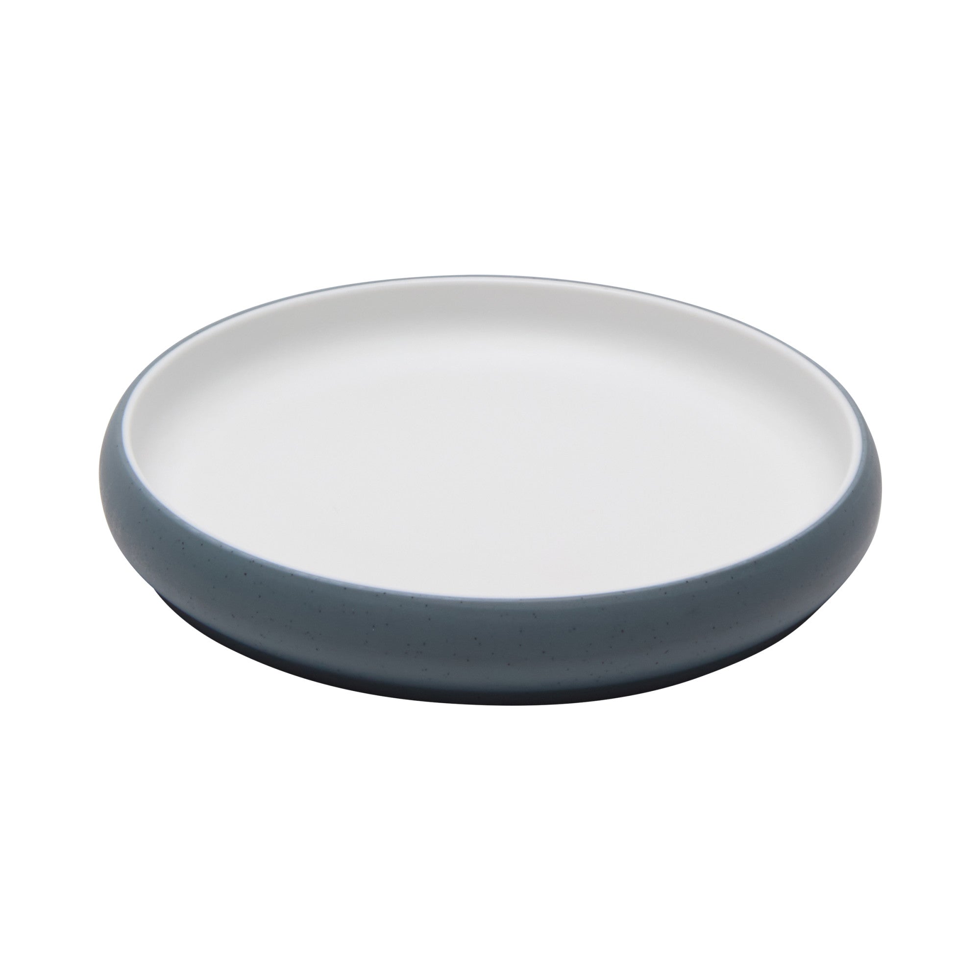 Cheforward Hatch 6.5" Round Melamine Plate, Touch of Honey/Bluejay