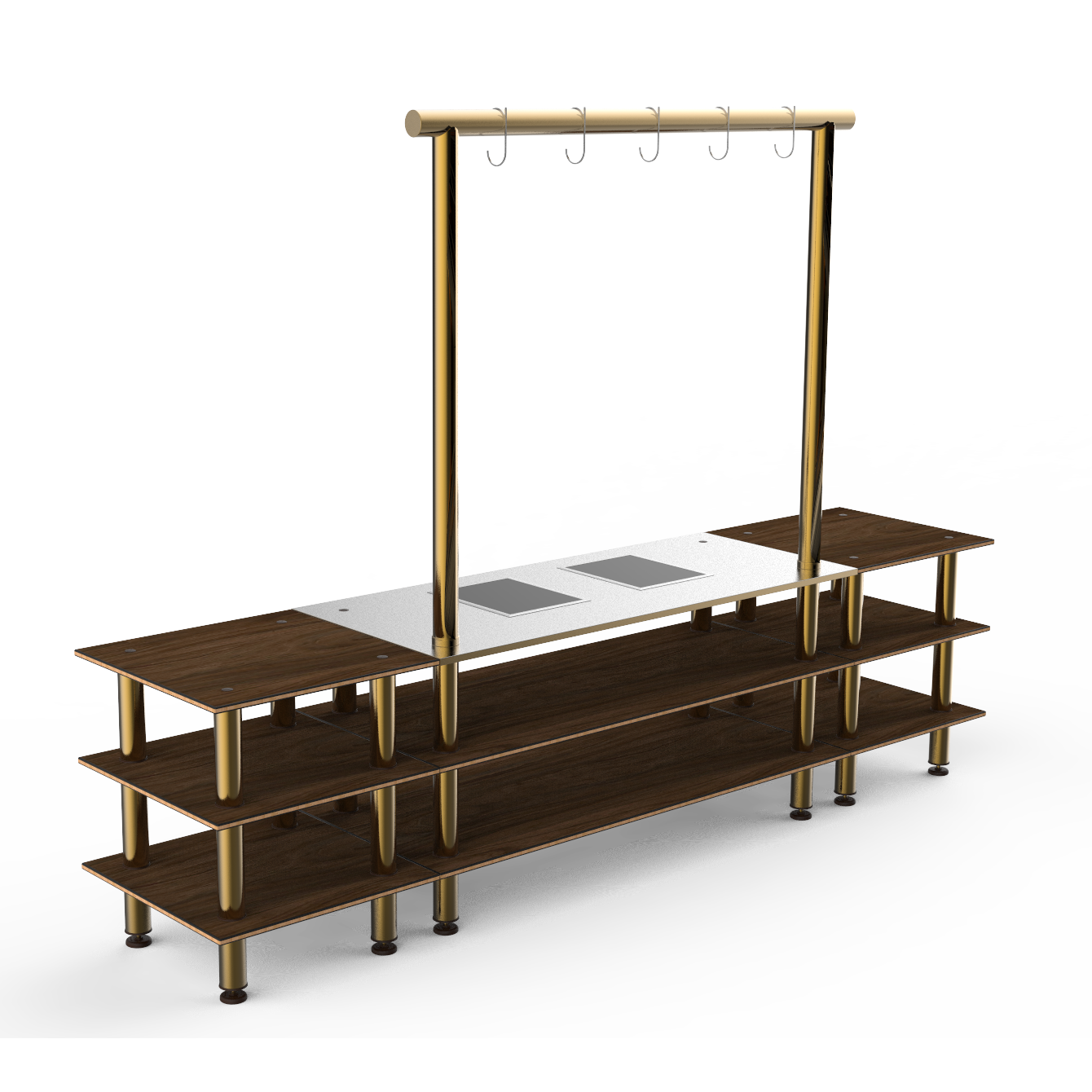 Large Arch Induction Station L 130.0" W 29.5" Modular