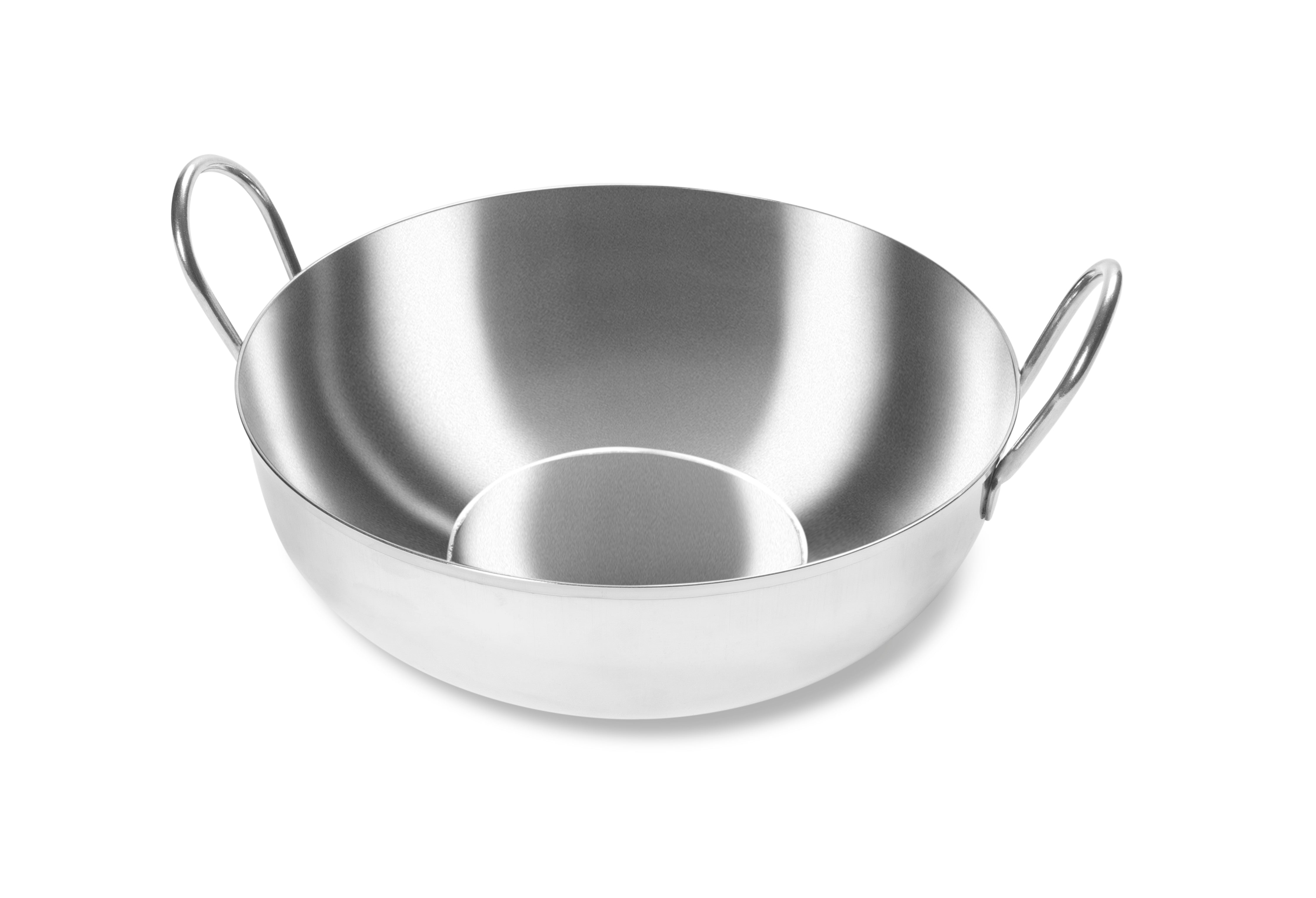 65 oz. Shallow Stainless Steel Balti Dish