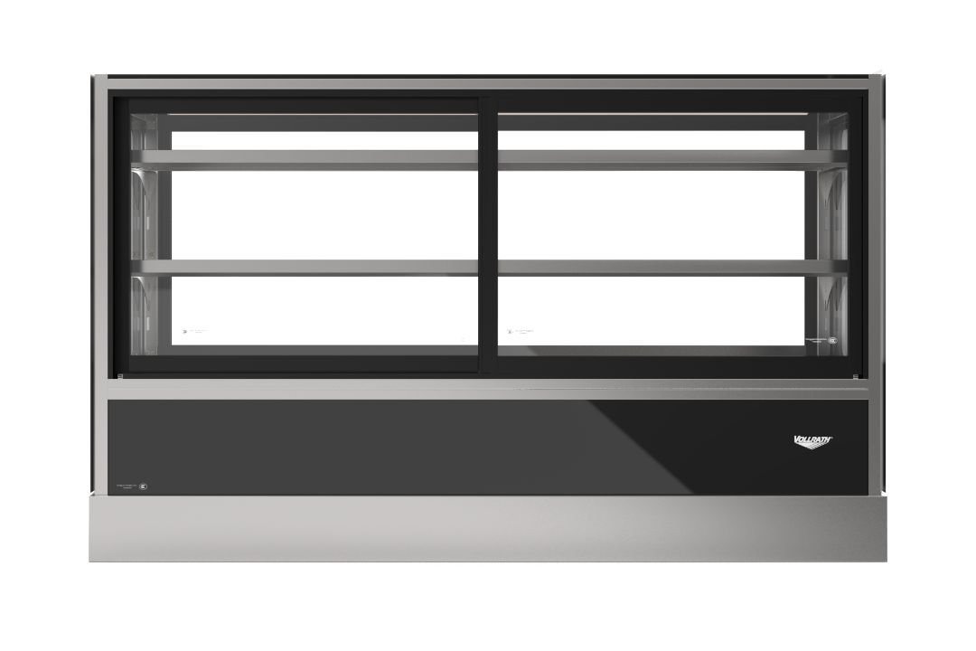 60-Inch-Wide 120-Volt Cubed-Glass Countertop Refrigerated Deli Display Case with Self-Serve and Rear Access