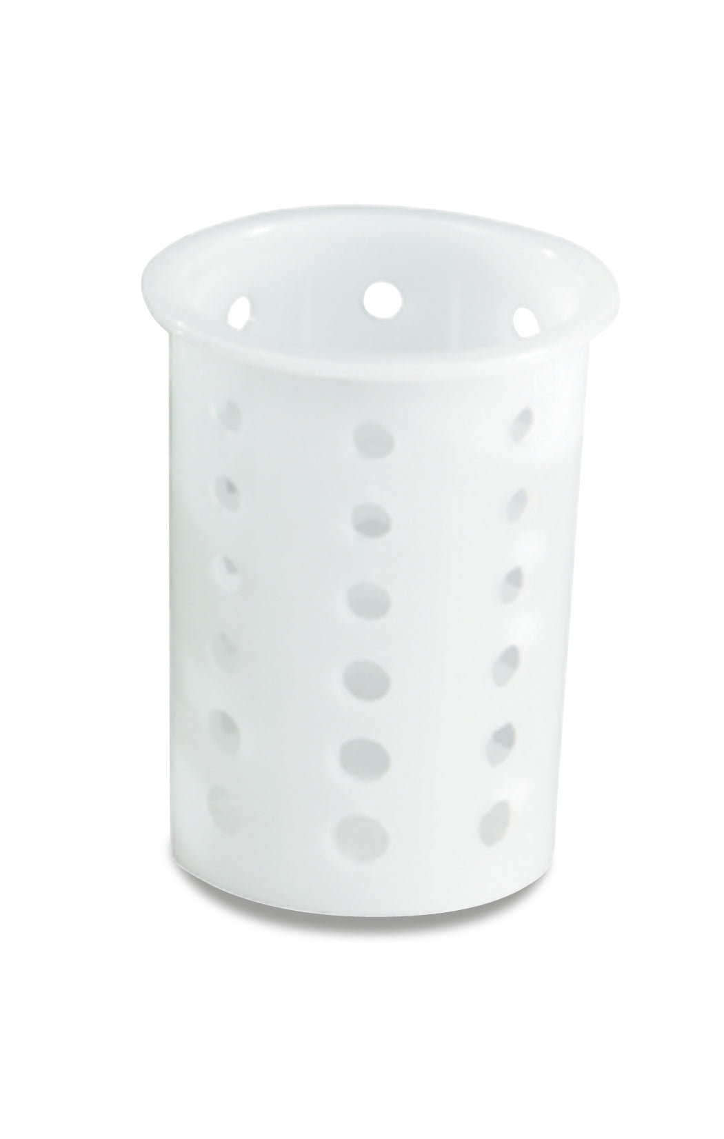 Vertical Flatware Washing System, Cylinders and Storage - White plastic cylinder