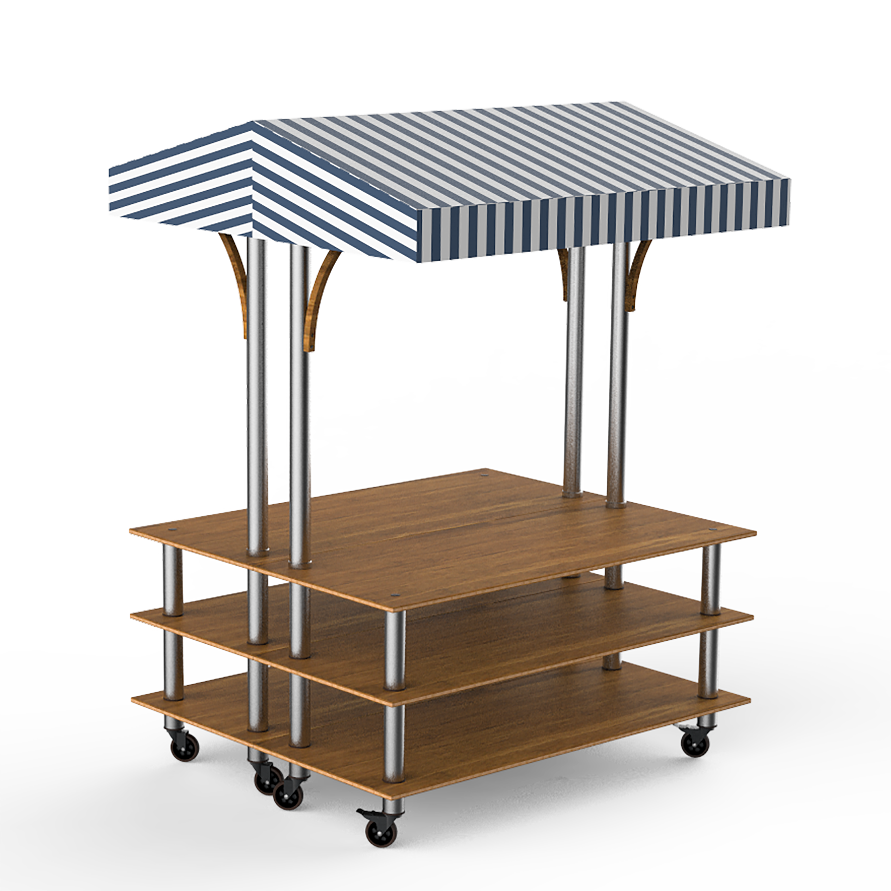Back To Back Market Station L 71.0" W 59.0" Modular