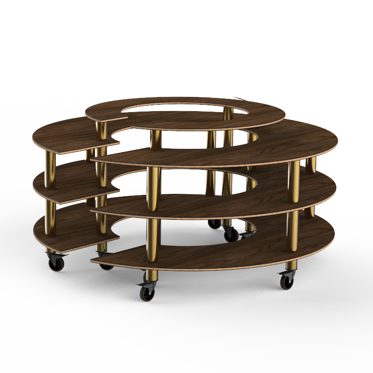 Round Market Station L 81.5" W 81.5" Modular
