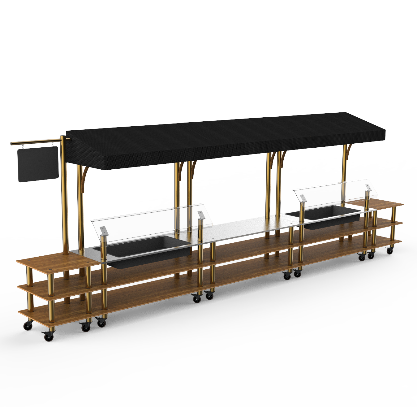 Pro Fish Market Station L 130.0" W 29.5" Modular
