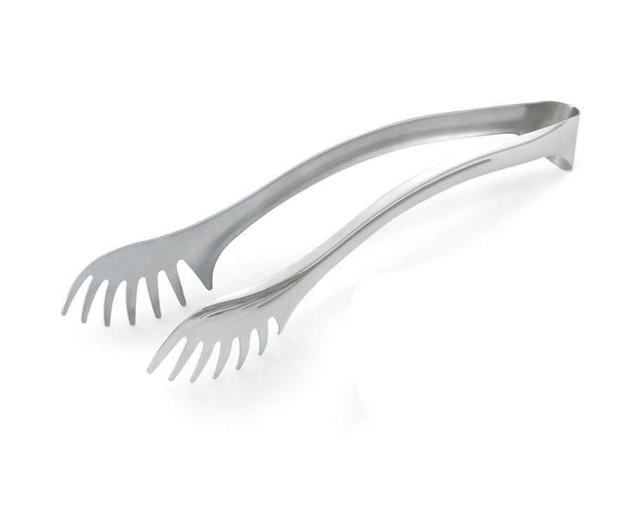 11 ½-inch-long stainless steel pasta tongs