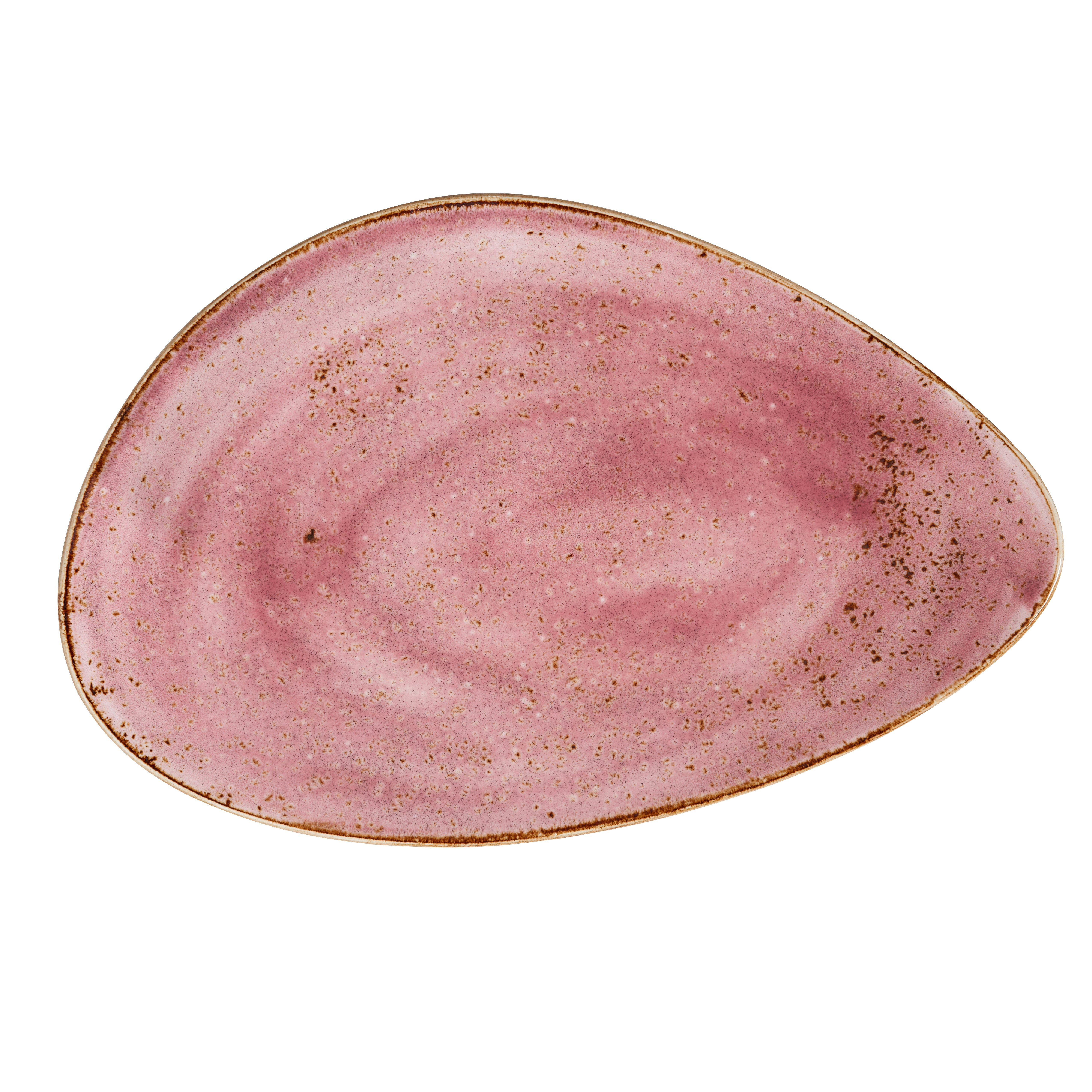 Freestyle Plate L 14.625" W 9.625" Craft Raspberry