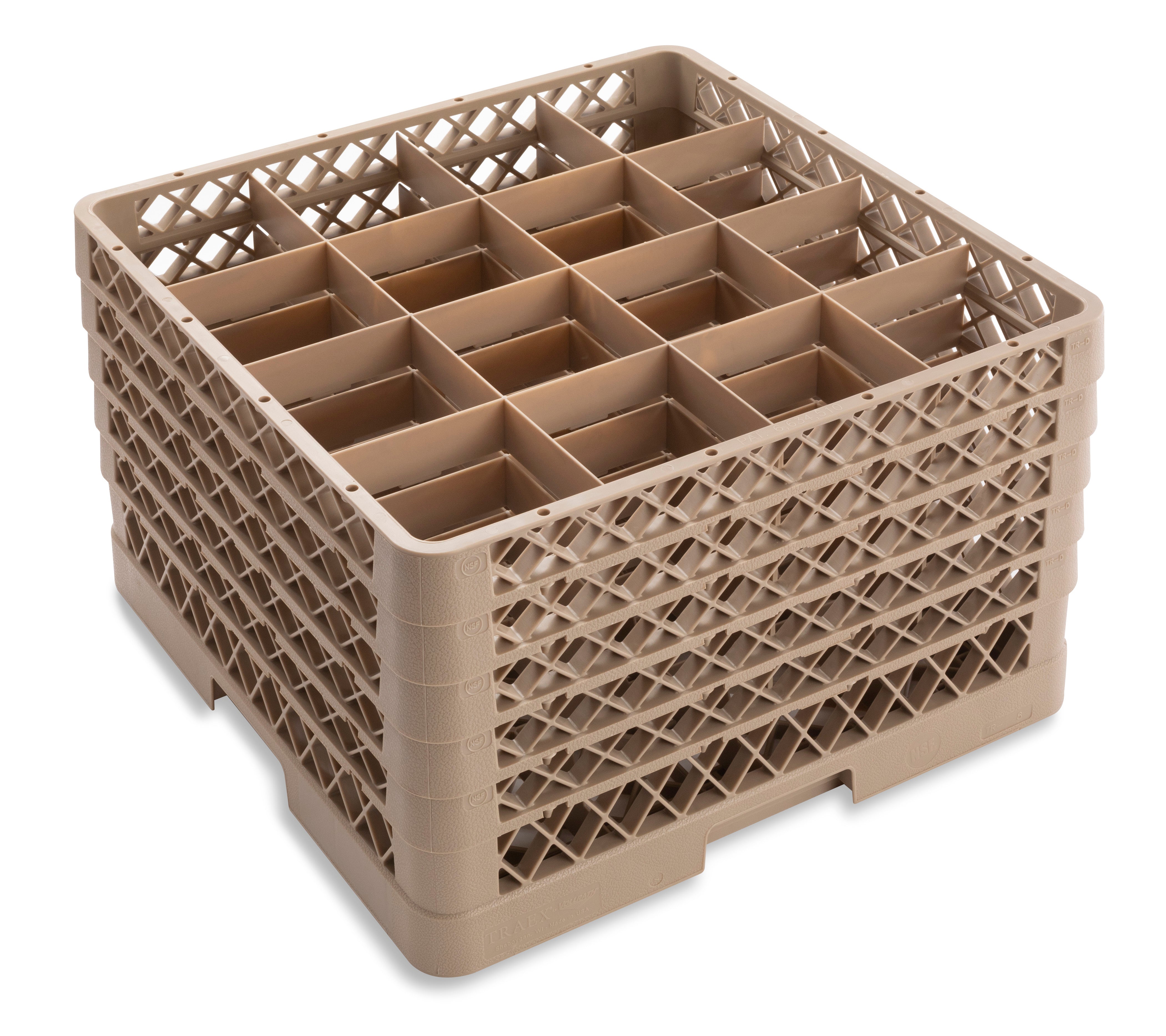 Traex® full-size square 16 compartment rack