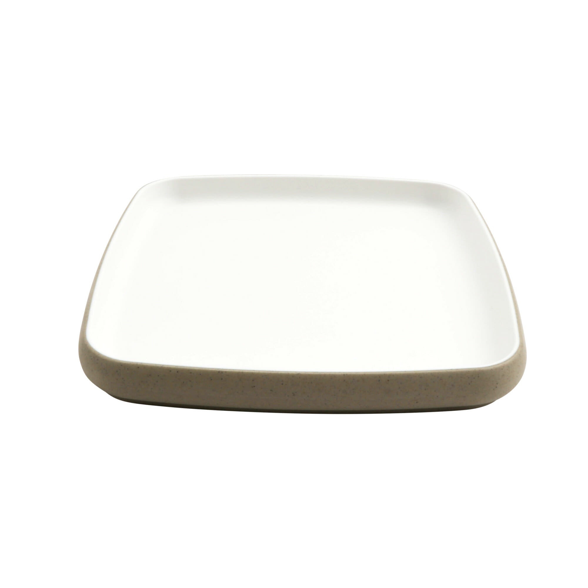 Cheforward Hatch 8.5" Square Melamine Plate, Touch of Honey/Sandstone