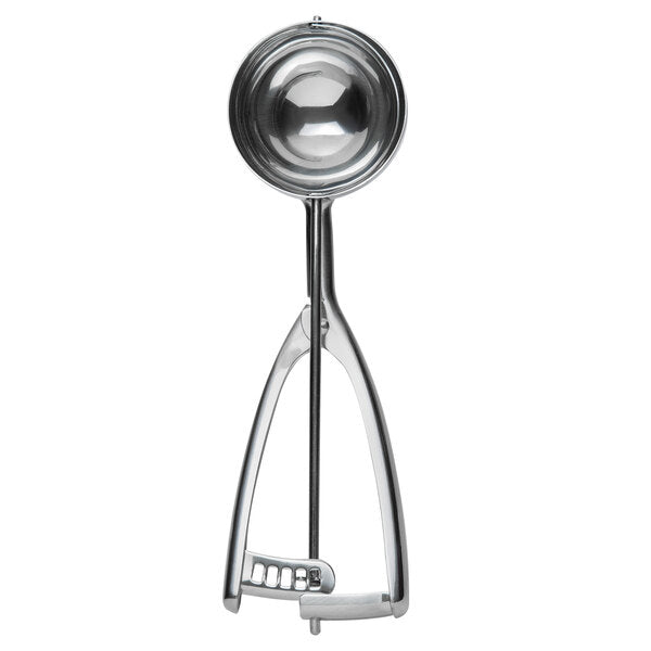2 ¾ oz. Round Stainless Steel Squeeze Disher, 2.75 oz.
