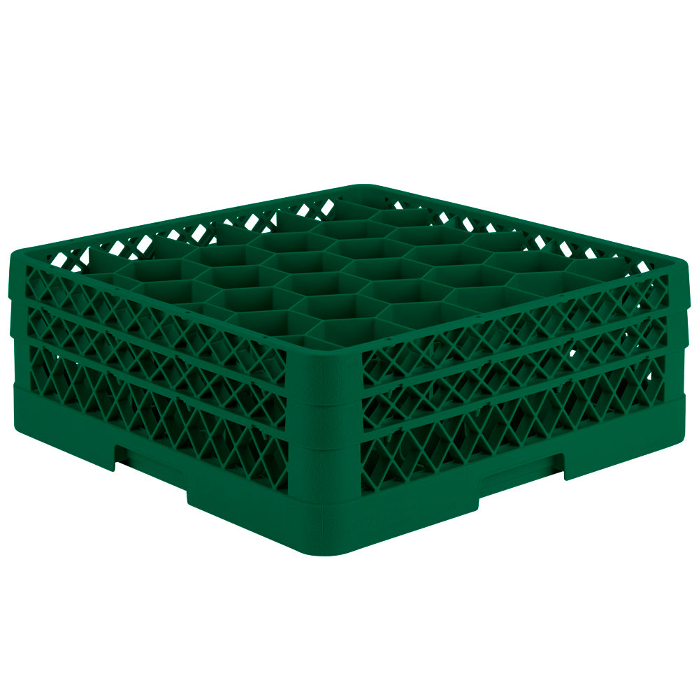 Traex® Full-Size Rack Max® 30 compartment rack with two extenders in Green