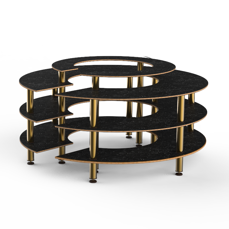 Round Market Station L 81.5" W 81.5" Modular