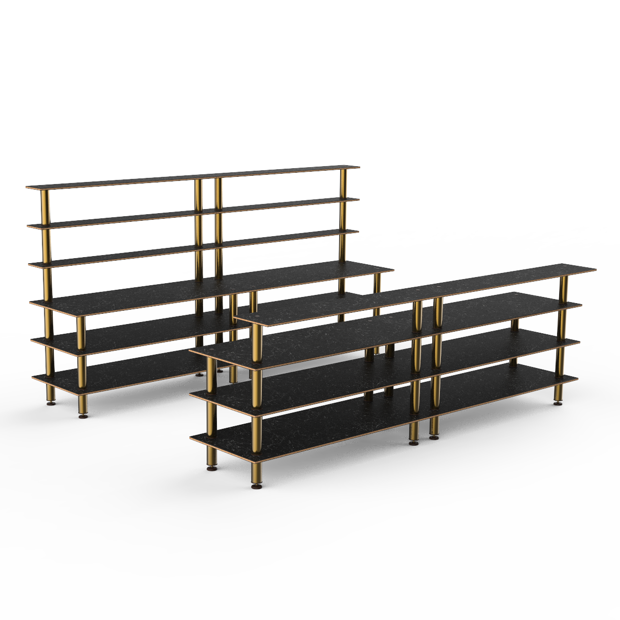 Double Bar Station L 141.75" W 34.5" Modular