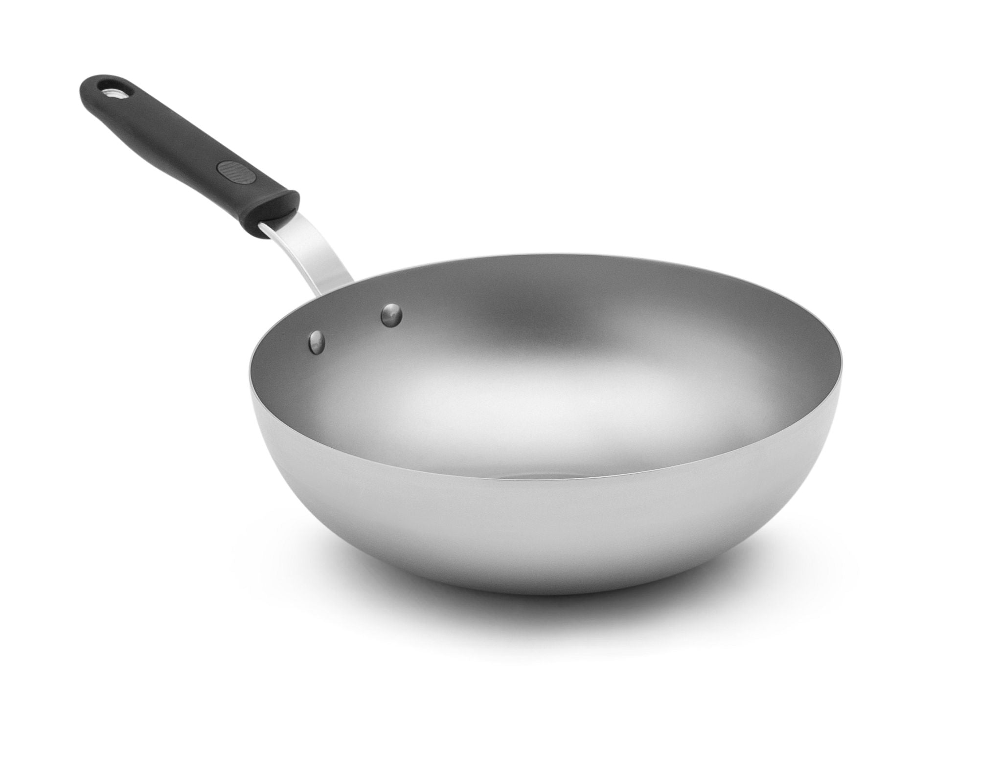 11-Inch Carbon Steel Stir-Fry Pan with Silicone Handle