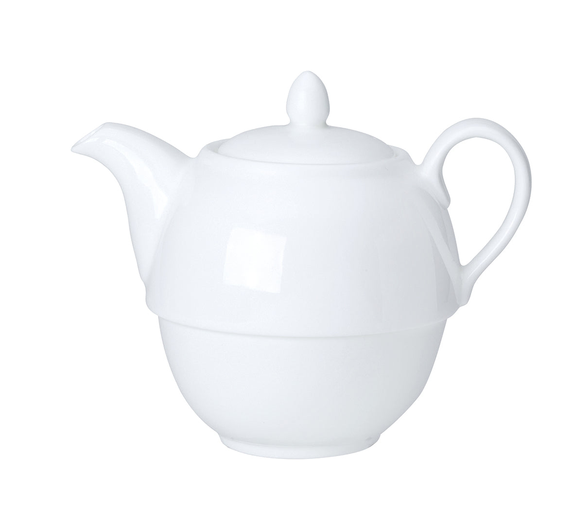 Tea For One Teapot L 5.0" (16.0 Oz) Coupe Whites