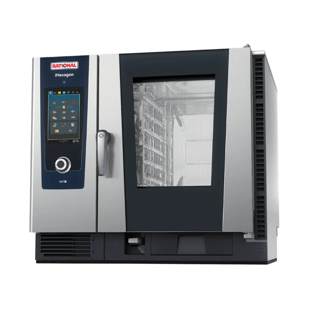 iHexagon Half Size Electric Combi Oven w/ 6 Pan Capacity - 208V, 3 PH - AutoDose, Microwave