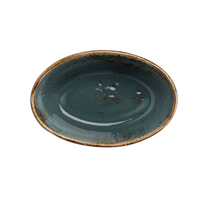 Lipped Oval Baker L 6.25" W 3.5" (13.0 Oz) Craft Blue