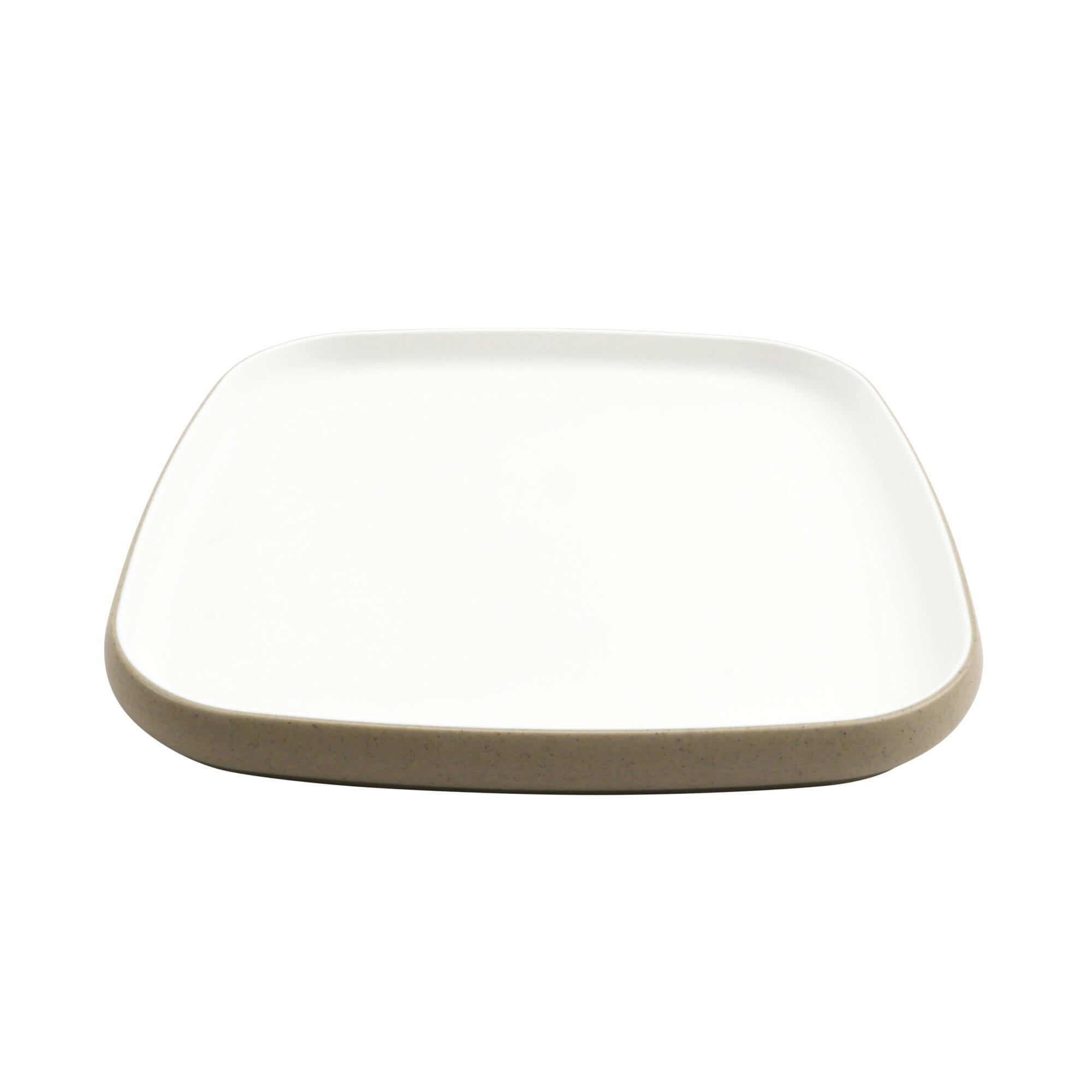 Cheforward Hatch 10.5" Square Melamine Plate, Touch of Honey/Sandstone